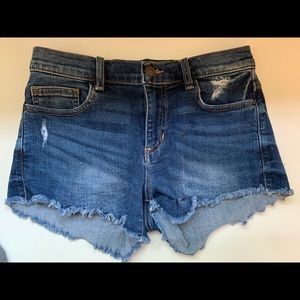 Blue jean shorts